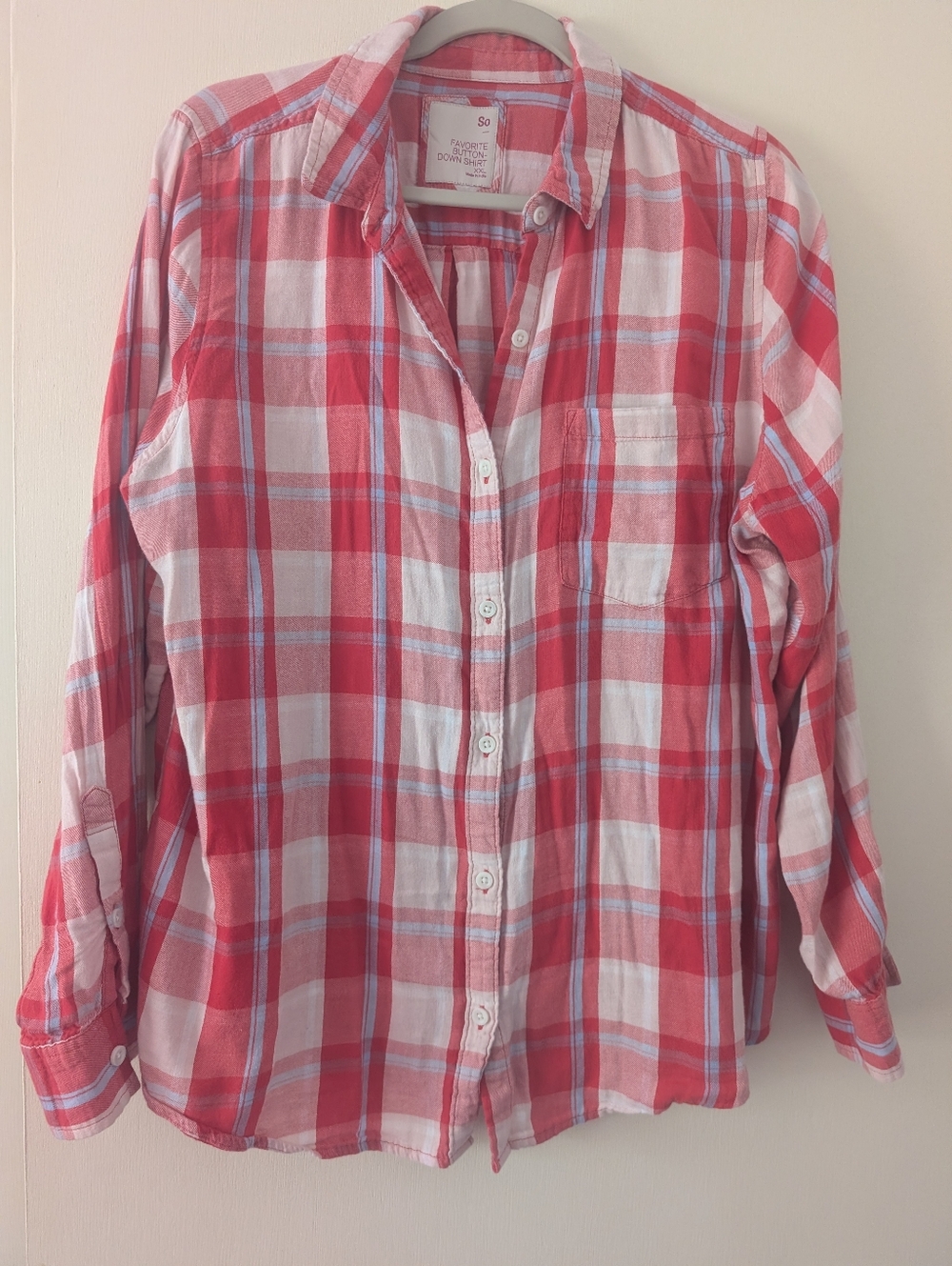 SO Super Soft Plaid Women's Shirt